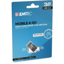 Emtec Pendrive, 32GB, USB 3.2, USB-A bemenet/USB-C kimenet, EMTEC "T260C Dual" pendrive