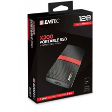 Emtec SSD (külső memória), 128GB, USB 3.2, 420/450 MB/s, EMTEC "X200" merevlemez