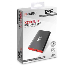 Emtec SSD (külső memória), 128GB, USB 3.2, 500/500 MB/s, EMTEC &quot;X210&quot; merevlemez