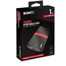 Emtec SSD (külső memória), 1TB, USB 3.2, 420/450 MB/s, EMTEC  X200 merevlemez
