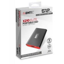 Emtec SSD (külső memória), 512GB, USB 3.2, 500/500 MB/s, EMTEC "X210" merevlemez