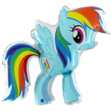  Én kicsi pónim Rainbow Dash fólia lufi 84 cm party kellék