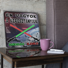 Én vagyok a keresztanyjuk - Star Wars Vászonkép (Személyre szabható) grafika, keretezett kép