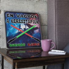 Én vagyok a keresztapjuk - Star Wars Vászonkép (Személyre szabható) grafika, keretezett kép