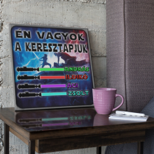 Én vagyok a keresztapjuk - Star Wars Vászonkép (Személyre szabható) grafika, keretezett kép