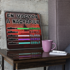 Én vagyok a nagyapjuk - Star Wars Vászonkép (Személyre szabható) grafika, keretezett kép