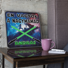 Én vagyok a nagymamád - Star Wars Vászonkép (Személyre szabható) grafika, keretezett kép
