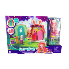 Enchantimals Bree Bunny . Baba és babaház - kiegészítőkkel baba