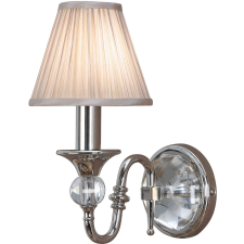 Endon Lighting Endon klasszikus fali lámpa polina bézs nikkel átlátszó end63596 világítás