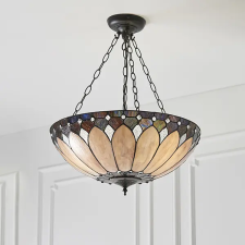 Endon Lighting Endon klasszikus tiffany függeszték brooklyn sötétbarna sokszínű end63976 világítás