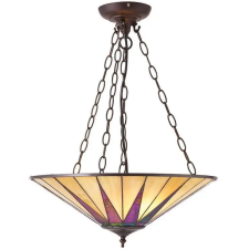 Endon Lighting Endon klasszikus tiffany függeszték dark star sötétbarna sokszínű end70754 világítás