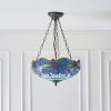 Endon Lighting Endon klasszikus tiffany függeszték dragonfly blue sötétbarna sokszínű end64075