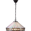 Endon Lighting Endon klasszikus tiffany függeszték fargo sötétbarna sokszínű end64147