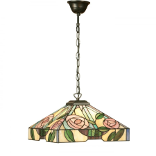 Endon Lighting Endon klasszikus tiffany függeszték willow sötétbarna sokszínű end64385 világítás