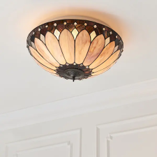 Endon Lighting Endon klasszikus tiffany mennyezeti lámpa brooklyn sötétbarna sokszínű end63973 világítás