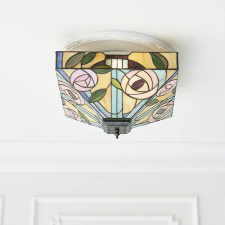 Endon Lighting Endon klasszikus tiffany mennyezeti lámpa willow sokszínű end70699 világítás