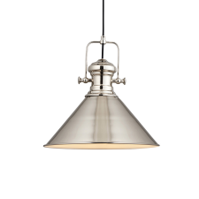 Endon Lighting Endon loft skandináv függeszték brampton fehér nickel-nero end96178 világítás