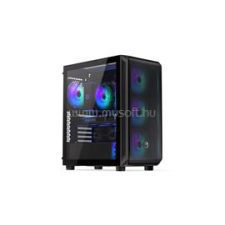 Endorfy Arx 500 ARGB Fekete (Táp nélküli) ablakos mATX ház (EY2A011) számítógép ház