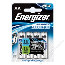 ENERGIZER Elem, AA ceruza, 4 db, Lítium, ENERGIZER Ultimate Lithium (EEAA4L) ceruzaelem