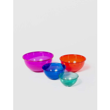 Enger műanyag kristály tál kerek 16x9 cm konyhai eszköz