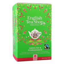  English Tea Shop Bio Zöld Tea Gránátalmával 20 db tea