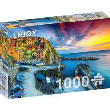 Enjoy 1000 db-os puzzle - Manarola Harbor at Sunset, Cinque Terre, Italy (2084) puzzle, kirakós