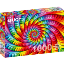 Enjoy 1000 db-os puzzle - Psychedelic Rainbow Spiral (1635) puzzle, kirakós