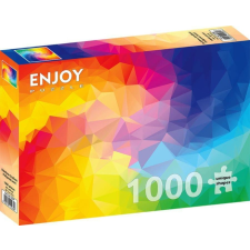 Enjoy 1000 db-os puzzle - Rainbow Gradient Poligonal Swirl (1239) puzzle, kirakós