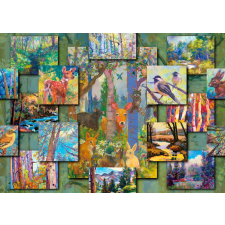 Enjoy erdei kollázs puzzle 1000 db puzzle, kirakós