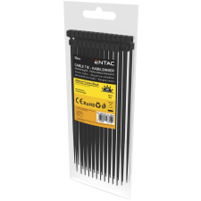 Entac Kábelkötegelő 3.6mmx200mm Fekete, 50 db villanyszerelés