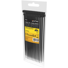 Entac Kábelkötegelő 3.6mmx300mm Fekete, 50 db villanyszerelés