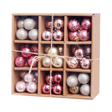 Entac KARÁCSONYFADÍSZ GÖMB 3CM KARTON DISPLAY PASZTELL ÁRNYALATOK-ACB3-CD-PMIX-99 karácsonyfadísz