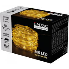 Entac Karácsonyi IP44 200 PVC Bevonatú Micro LED WW 20m, meleg fehér kültéri világítás