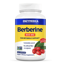 Enzymedica Berberine, 800 mg, 120 kapszula  Étrend-kiegészítő gyógyhatású készítmény