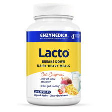 Enzymedica Lacto, laktóz emésztést támogató enzimek, 30 kapszula  Étrend-kiegészítő gyógyhatású készítmény