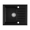Eos Nero AL-585C Gránit Mosogató + Szifon (fekete)
