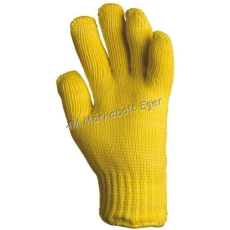 EP. 4655, 4657, 4659 Kötött Sárga Kevlar Kesztyű, 27 Cm, 250°C, Pamut Belső
