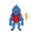 Epee Deep harcos gumi figura (EP09559/95685)