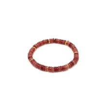 Eperkvarc korong karkötő köztessel 6x2mm karkötő