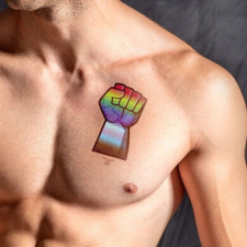 Ephemeral tetoválás GAY FORCE 10 x 15cm csillámtetoválás