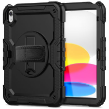 Epico Apple iPad 10,9" (2022) outdoor tok tartóval + üvegfólia - fekete (73710101300003) tablet tok