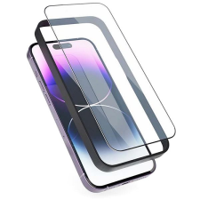 Epico Edge to Edge iPhone 15 Pro Max (Ultra) üvegfólia, 2 db + szerelőkeret mobiltelefon kellék