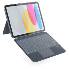 Epico iPad 10,2" háttérvilágítású billentyűzetes tok - szürke, US tablet kellék