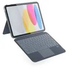Epico iPad Pro 11" (M4/M5) SK/szürke háttérvilágítású billentyűzet tablet tok