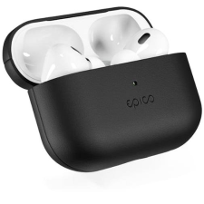 Epico Leather Case Airpods Pro 2 - fekete fülhallgató, fejhallgató tok