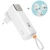 Epico UltraPack 2in1, 5000 mAh, utazó powerbank és hálózati adapter (ET30) - fehér