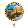 Építkezés Construction, Építkezés papírtányér 8 db-os 20 cm FSC