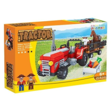Építőkockák, Traktor 2 figurával, 219 db építkezés