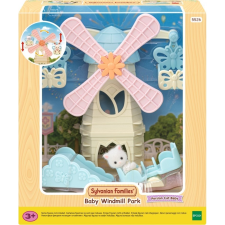Epoch Sylvanian Families Bébi vidámpark szélmalommal és cicával (05526) játékfigura