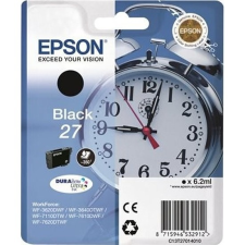 Epson 27 T2701 Black tintapatron eredeti C13T27014012 Ébresztőóra nyomtatópatron & toner